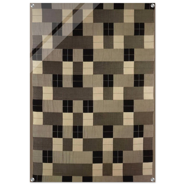 BLACK WHITE GRAY 1964 - Anni Albers Acrylic Print - 70x100 cm / 28x40″ inches