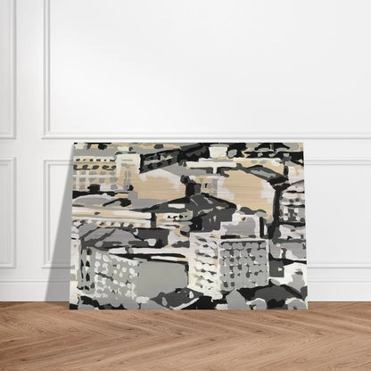 TOWNSCAPE 1969 0 - Gerhard Richter Brushed Aluminum Print - 70x100 cm / 28x40 inches | Gerhard Richter Aluminum Print | Gerhard Richter Prints