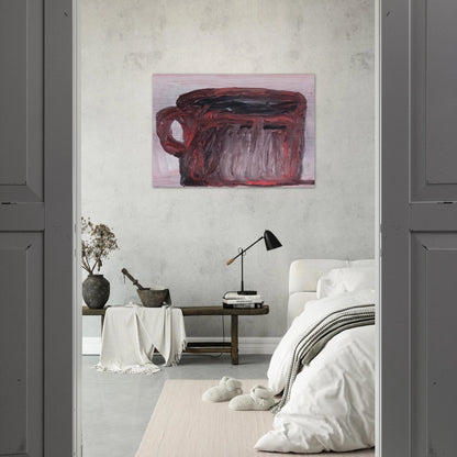 UNTITLED CUP - Philip Guston Brushed Aluminum Print - 70x100 cm / 28x40 inches | Philip Guston Aluminum Print | Philip Guston Prints