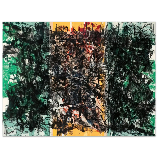 Jean-Paul Riopelle - Triptyque orange  75x100 cm / 30x40inches Fine Art Poster