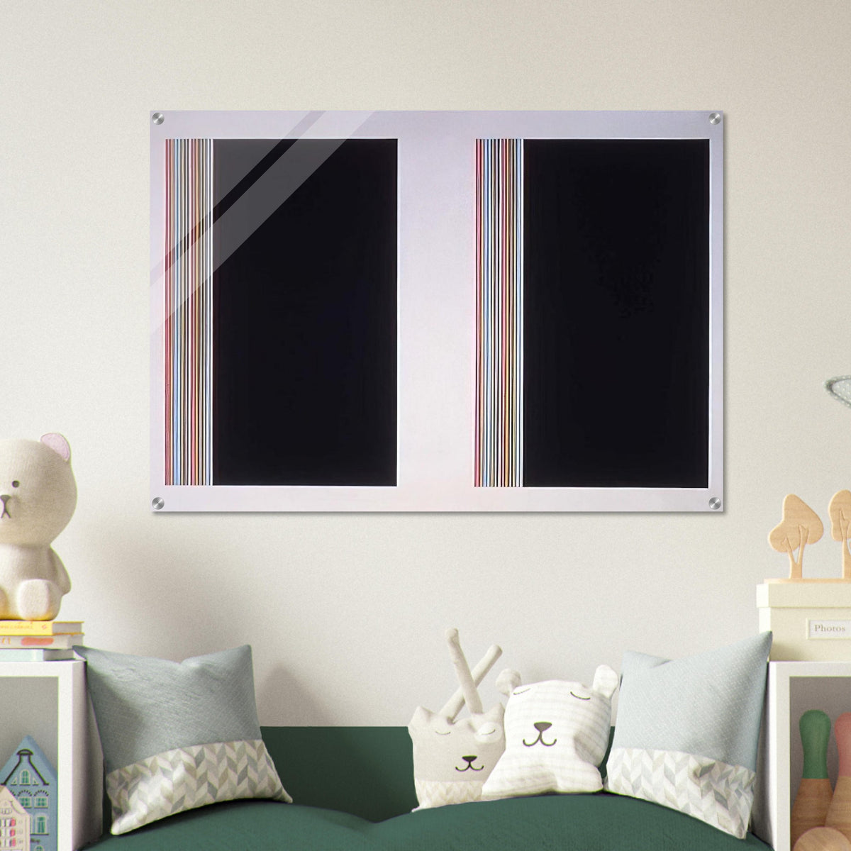 Looking Glass - Color Field Painting - Gene Davis Acrylic Print - 70x100 cm / 28x40″ inches
