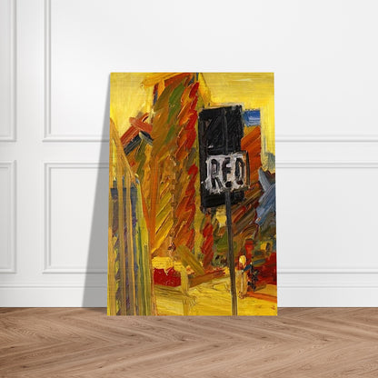 TOWER BLOCKS - Frank Auerbach Brushed Aluminum Print - 70x100 cm / 28x40 inches | Frank Auerbach Aluminum Print | Frank Auerbach Prints