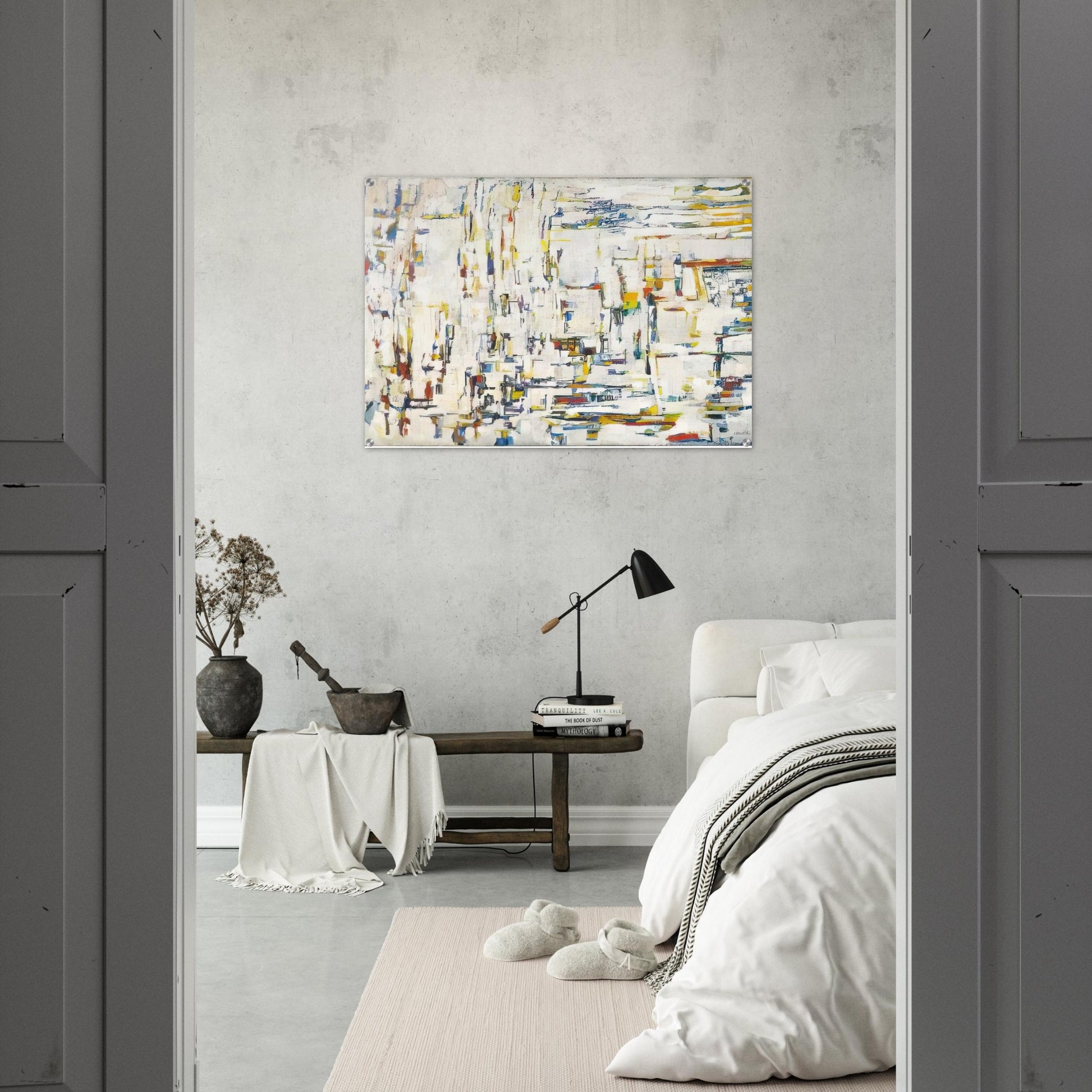 Untitled - 1995 - Maria Helena Vieira da Silva Acrylic Print - 70x100 cm / 28x40″ inches | Maria Helena Vieira da Silva Wall Art | Maria Helena Vieira da Silva Prints
