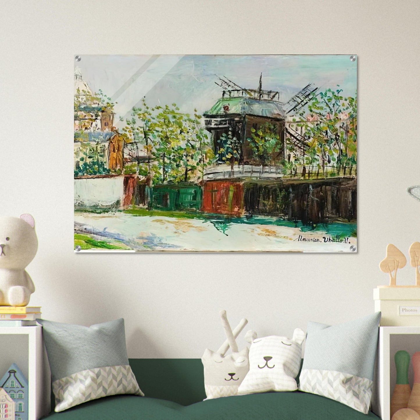 MOULIN DE LA GALETTE 4 - Maurice Utrillo Acrylic Print - 70x100 cm / 28x40″ inches