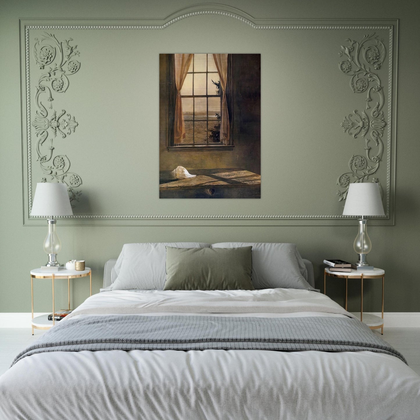 HER ROOM - Andrew Wyeth Brushed Aluminum Print - 70x100 cm / 28x40 inches | Andrew Wyeth Aluminum Print | Andrew Wyeth Prints
