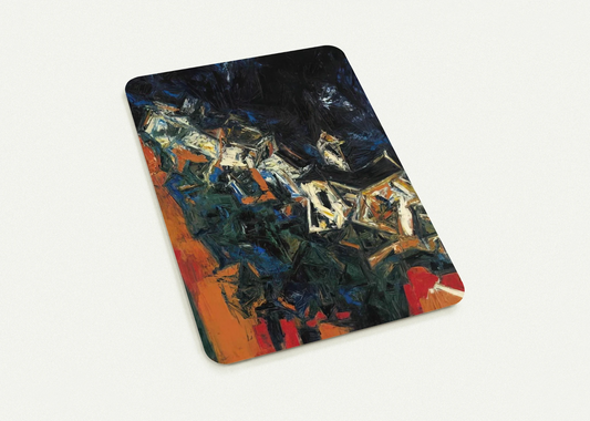 Clocher du Village - 1958 By S. H. Raza Pack of 10 Post Cards | S. H. Raza Post Cards | A6 (10.5 x 14.8 cm) - 4.1 x 5.8 inches