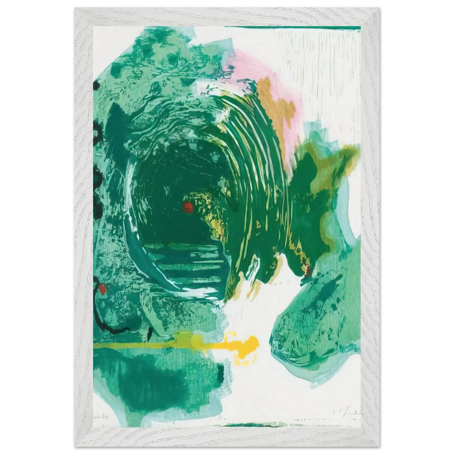 Helen Frankenthaler - Radius - 1993 Wall art - 45x45 cm / 18x18 inches - Fine Art Poster-canvas - -