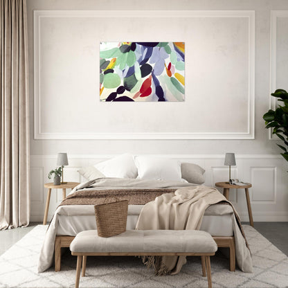 Seven Green Leagues - Alice Baber Acrylic Print - 70x100 cm / 28x40″ inches | Alice Baber Wall Art | Alice Baber Prints
