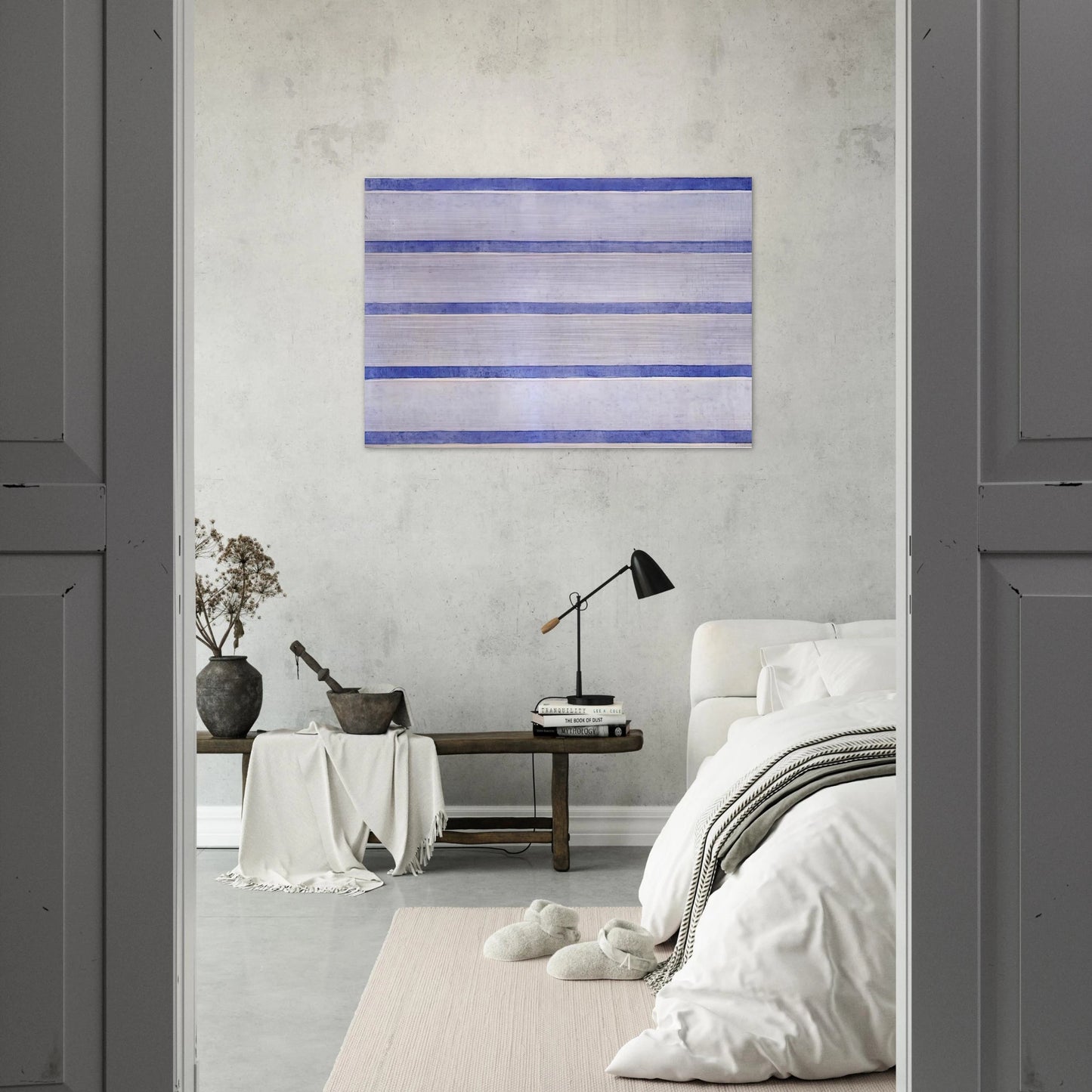 Untitled - Agnes Martin Brushed Aluminum Print - 70x100 cm / 28x40 inches | Agnes Martin Aluminum Print | Agnes Martin Prints