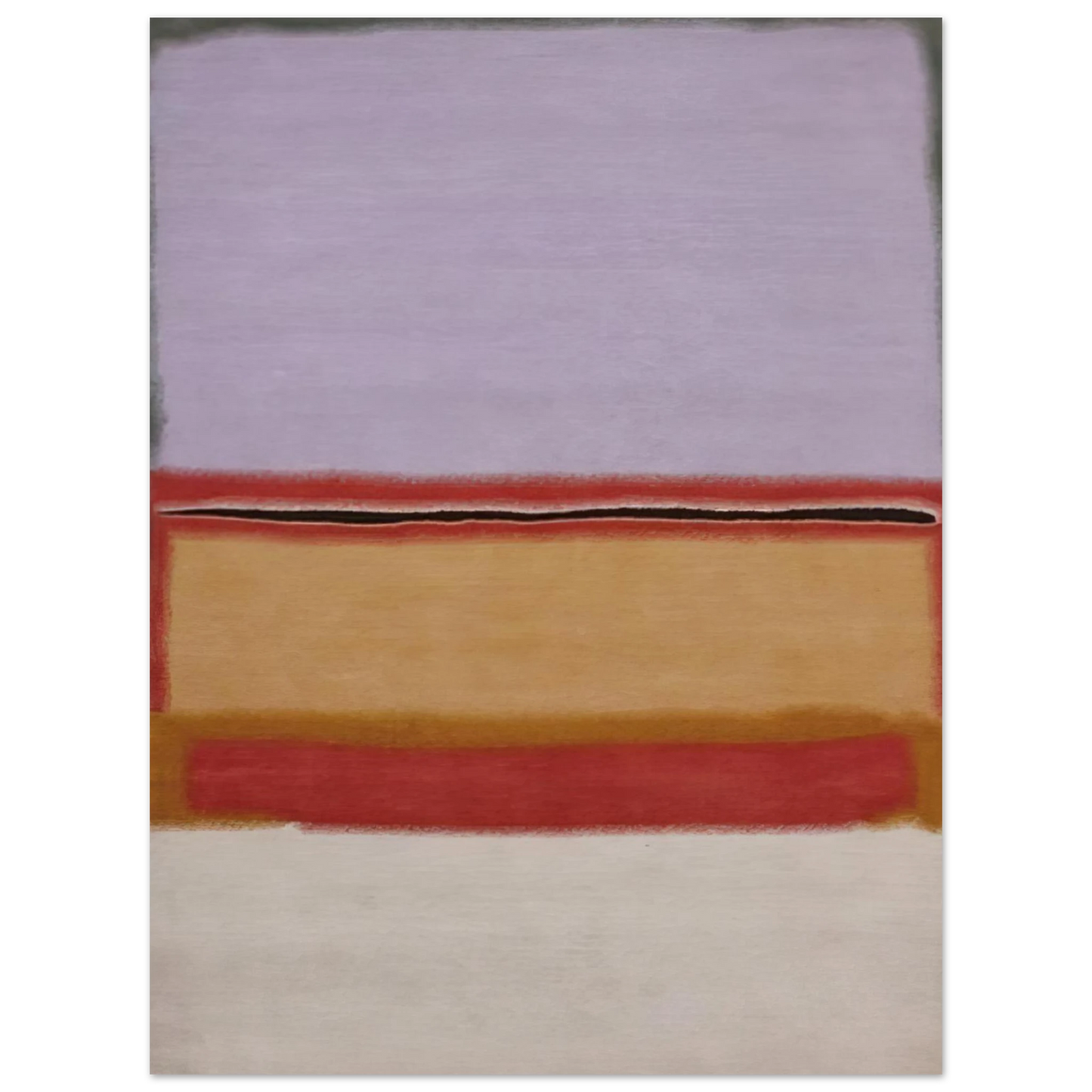 Mark Rothko - Orange over Violet - 1968 Wall Art - 21x29.7 cm / 8x12" - Fine Art Poster - -