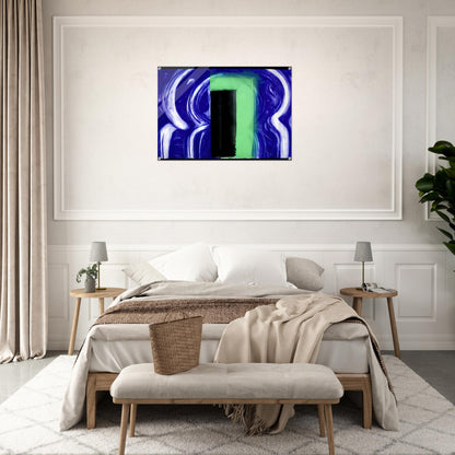 Moroccan Door - 1991 - Howard Hodgkin Acrylic Print - 70x100 cm / 28x40″ inches