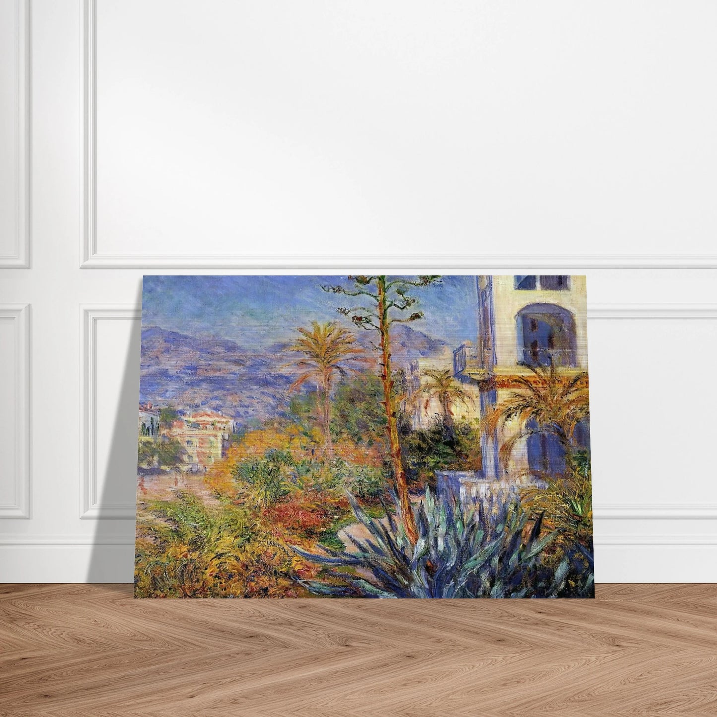 Villas at Bordighera - claude monet Brushed Aluminum Print - 70x100 cm / 28x40 inches | claude monet Aluminum Print | claude monet Prints