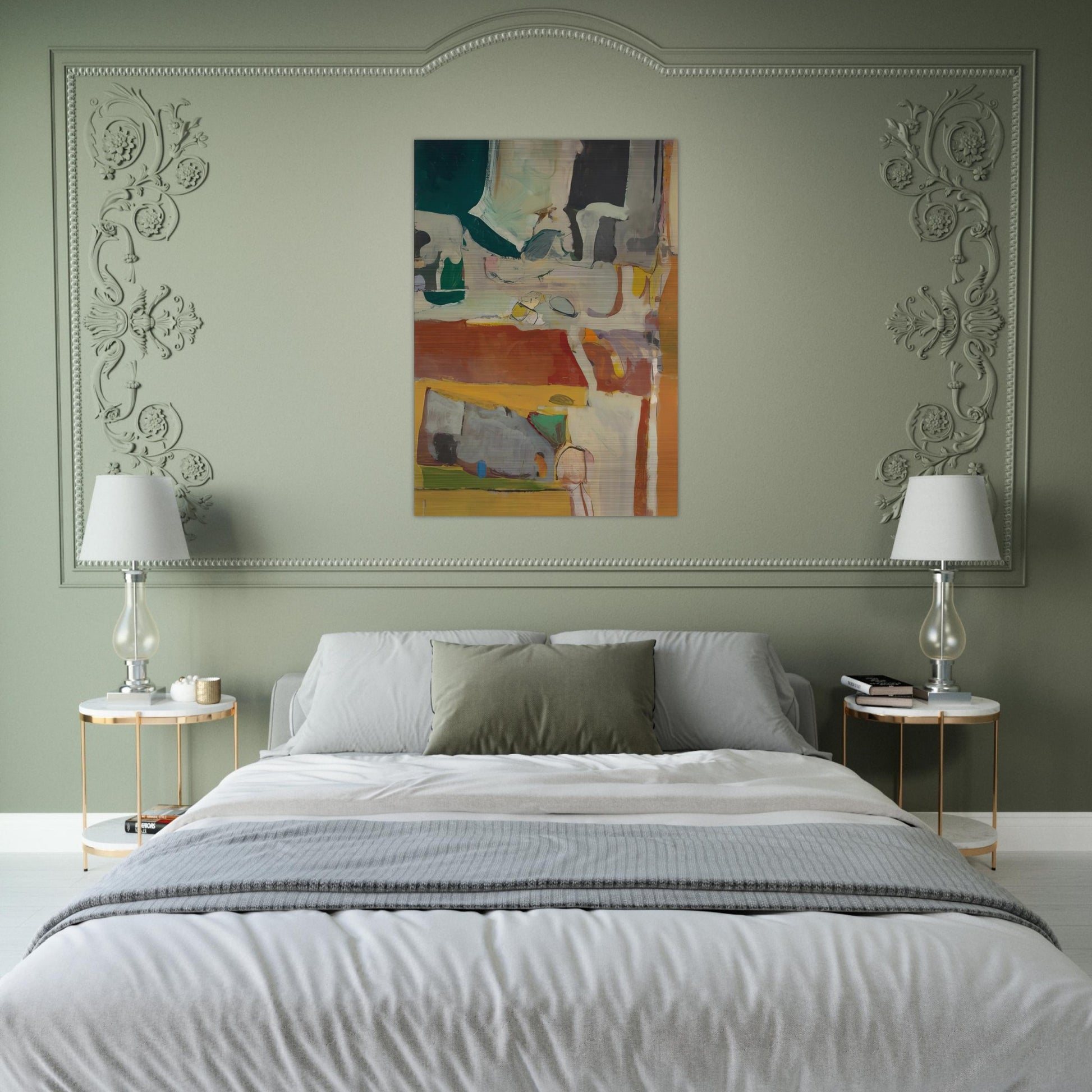Urbana #4 - Richard Diebenkorn Brushed Aluminum Print - 70x100 cm / 28x40 inches | Richard Diebenkorn Aluminum Print | Richard Diebenkorn Prints