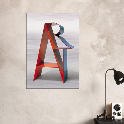 Art - Robert Indiana Brushed Aluminum Print - 70x100 cm / 28x40 inches | Robert Indiana Aluminum Print | Robert Indiana Prints