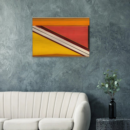 Diagonal 4 - 1963 - Larry Zox Brushed Aluminum Print - 70x100 cm / 28x40 inches | Larry Zox Aluminum Print | Larry Zox Prints
