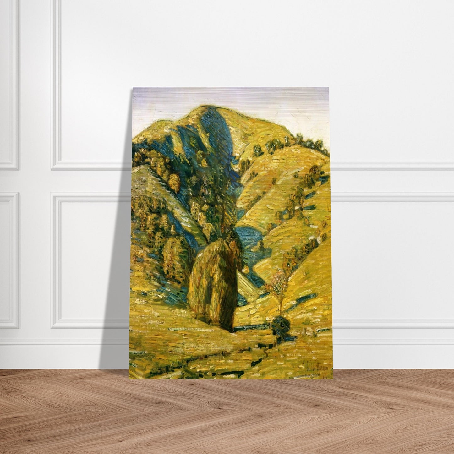 Hill of the Sun, San Anselmo, California - Childe Hassam Brushed Aluminum Print - 70x100 cm / 28x40 inches | Childe Hassam Aluminum Print | Childe Hassam Prints