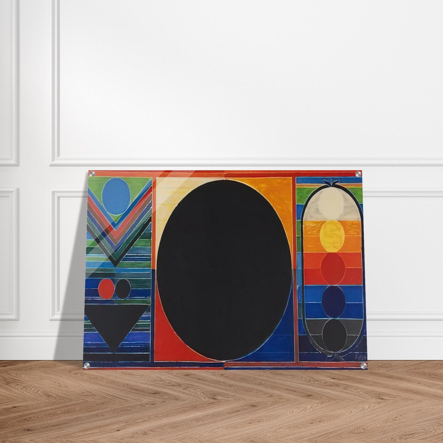 Composition Geometrique - 2007 - S. H. Raza Acrylic Print - 70x100 cm / 28x40″ inches