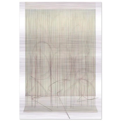 ESCRITURA ROSA PANTA - Jesus Rafael Soto Brushed Aluminum Print - 70x100 cm / 28x40 inches | Jesus Rafael Soto Aluminum Print | Jesus Rafael Soto Prints