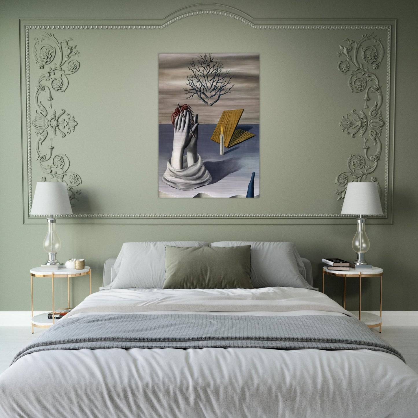 THE DAWN OF CAYENNE 1926 - Rene Magritte Brushed Aluminum Print - 70x100 cm / 28x40 inches | Rene Magritte Aluminum Print | Rene Magritte Prints