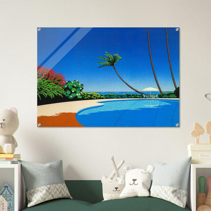 Shade of Palm Grove II - Hiroshi Nagai Acrylic Print - 70x100 cm / 28x40″ inches