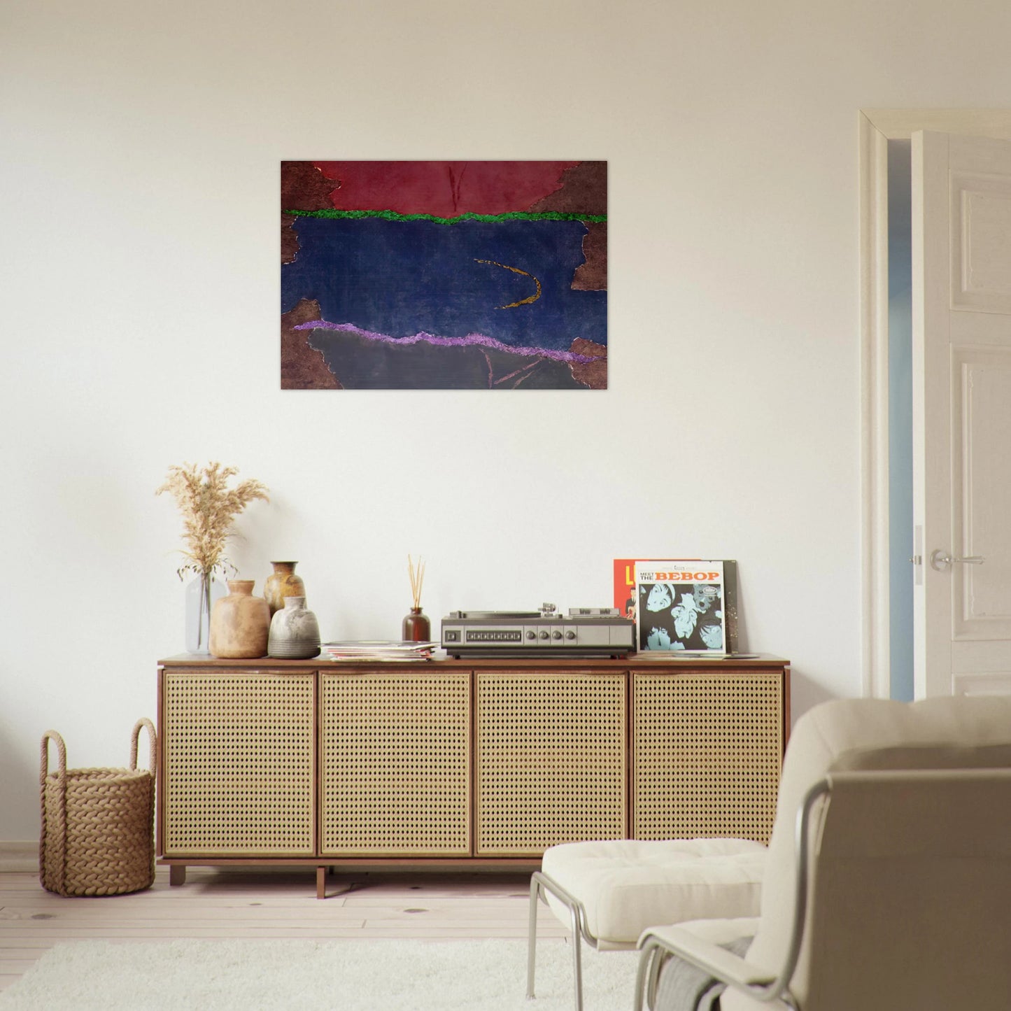 Infinity Field, Lefkada Series - 1982 - Theodoros Stamos Brushed Aluminum Print - 70x100 cm / 28x40 inches | Theodoros Stamos Aluminum Print | Theodoros Stamos Prints