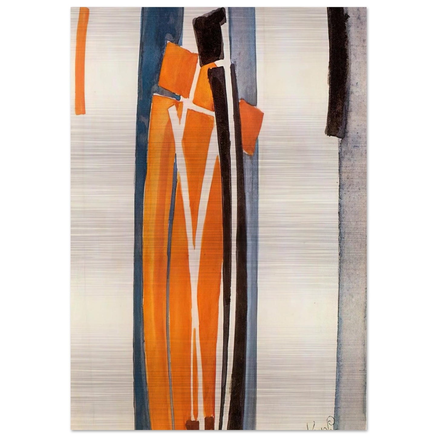 Drawings of curves - Frantisek Kupka Brushed Aluminum Print - 70x100 cm / 28x40 inches | Frantisek Kupka Aluminum Print | Frantisek Kupka Prints