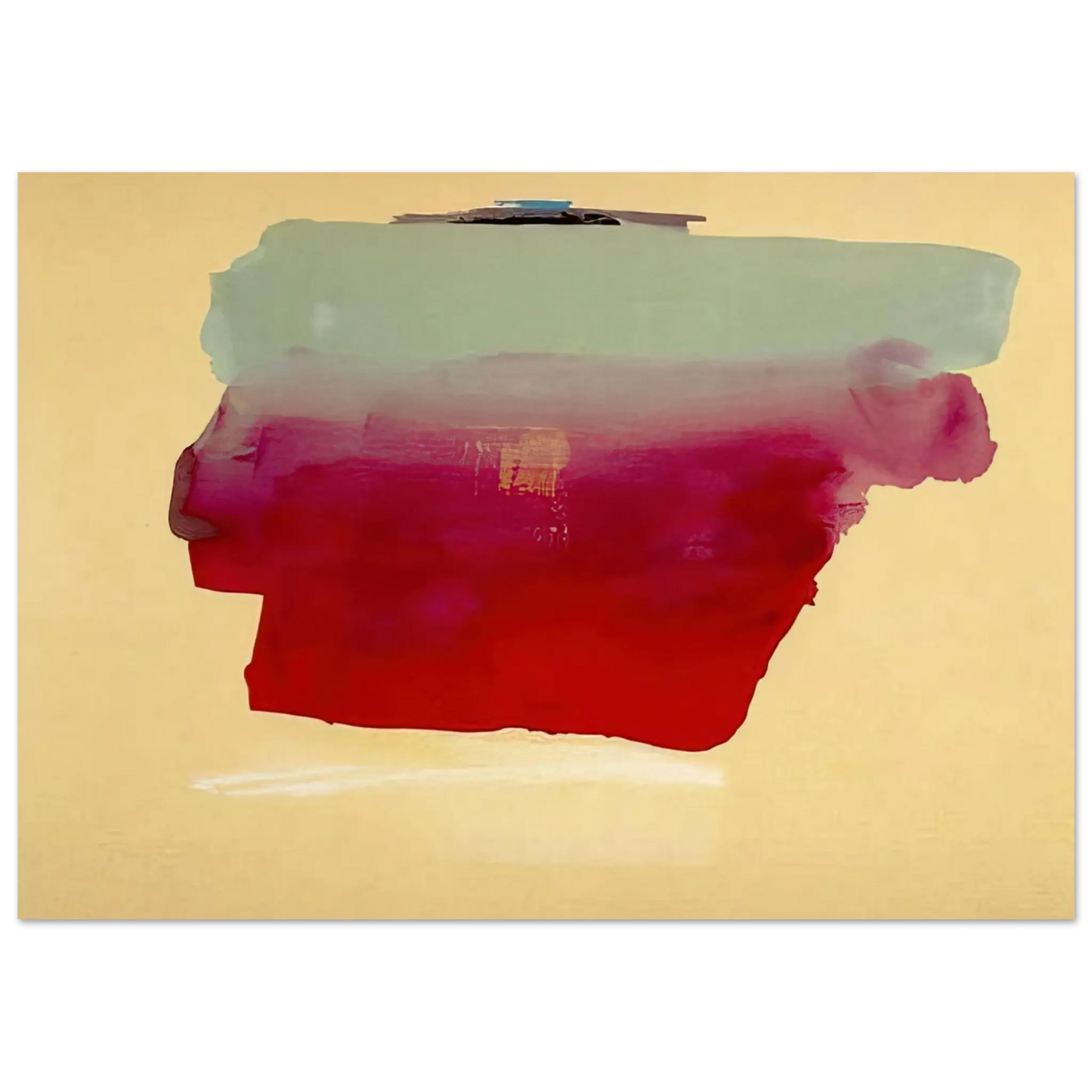 Helen Frankenthaler - Robinson s Wrap - 1974 Wall art - 30x40 cm / 12x16 Inches - Premium Wooden Framed Poster With Fine Art Paper - Wood frame
