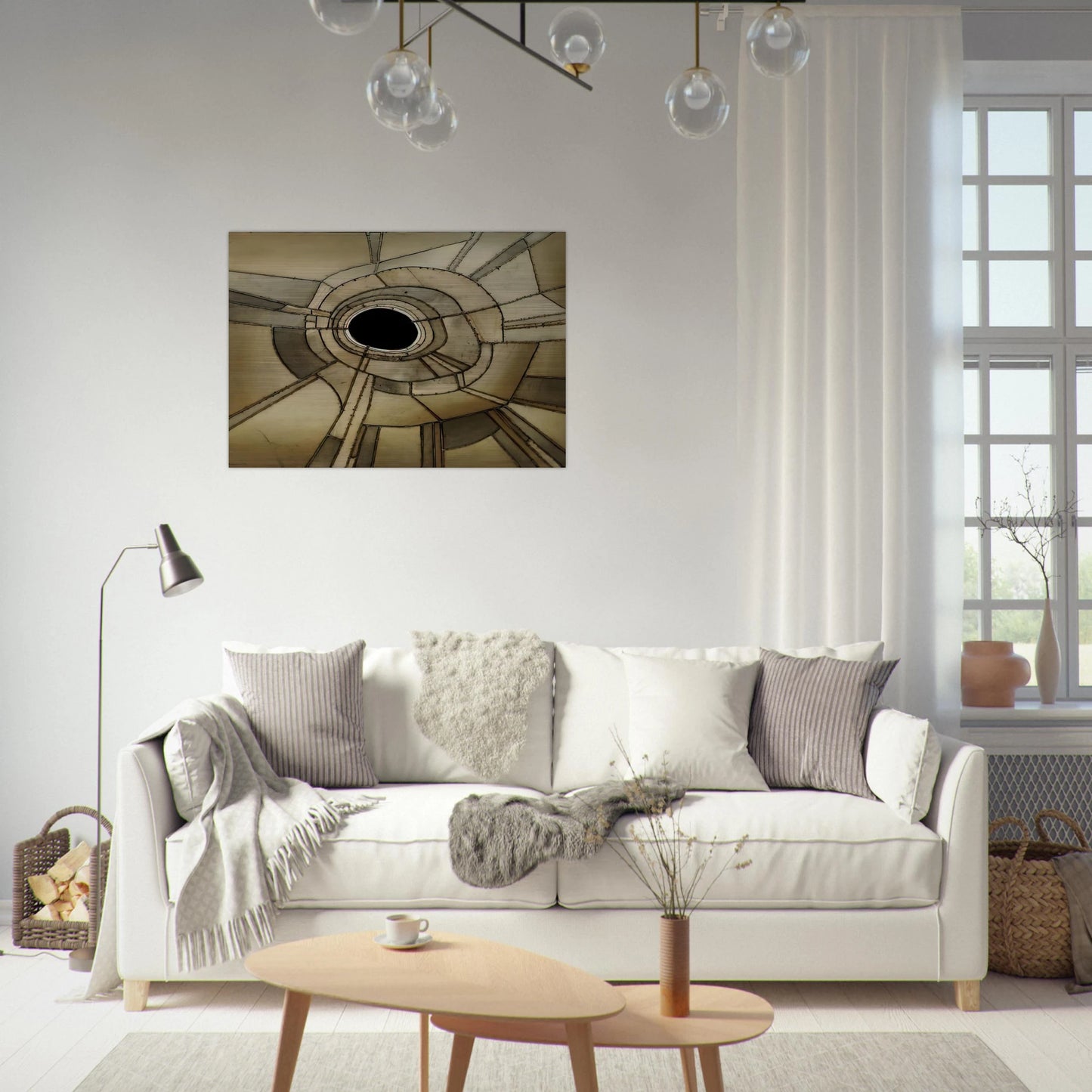 UNTITLED 1959 - Lee Bontecou Brushed Aluminum Print - 70x100 cm / 28x40 inches | Lee Bontecou Aluminum Print | Lee Bontecou Prints