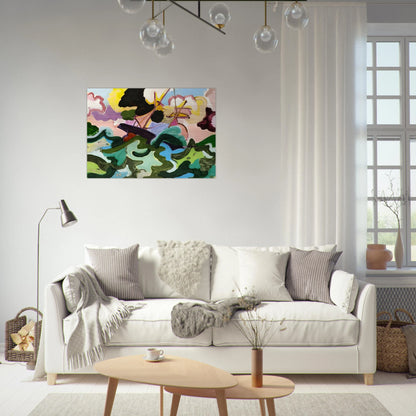 En fuite - Fauvism, Tachisme - Charles Lapicque Brushed Aluminum Print - 70x100 cm / 28x40 inches | Charles Lapicque Aluminum Print | Charles Lapicque Prints