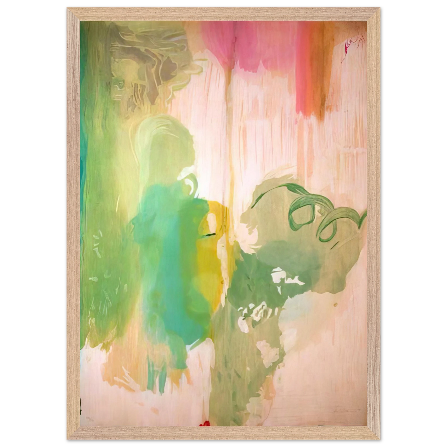 Helen Frankenthaler - Snow Pines - 2004 Wall art - 50x70 cm / 20x28 inches - Premium Wooden Framed Poster With Fine Art Paper-canvas - Wood frame