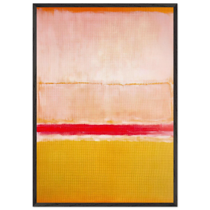No2 - 1950 - Mark Rothko 70x100 cm / 28x40 inches Framed Art Print – Black Wooden Frame
