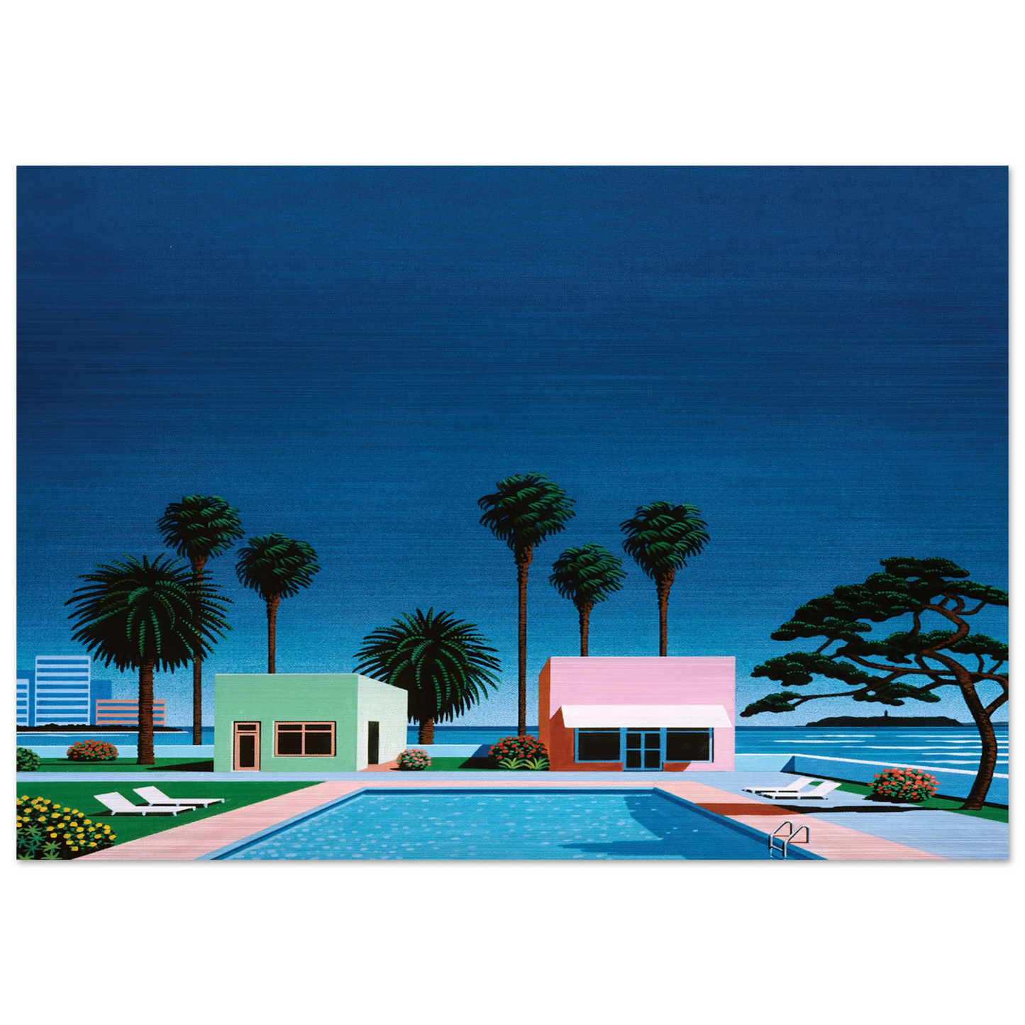 Pacific Breeze - Hiroshi Nagai Brushed Aluminum Print - 70x100 cm / 28x40 inches | Hiroshi Nagai Aluminum Print | Hiroshi Nagai Prints