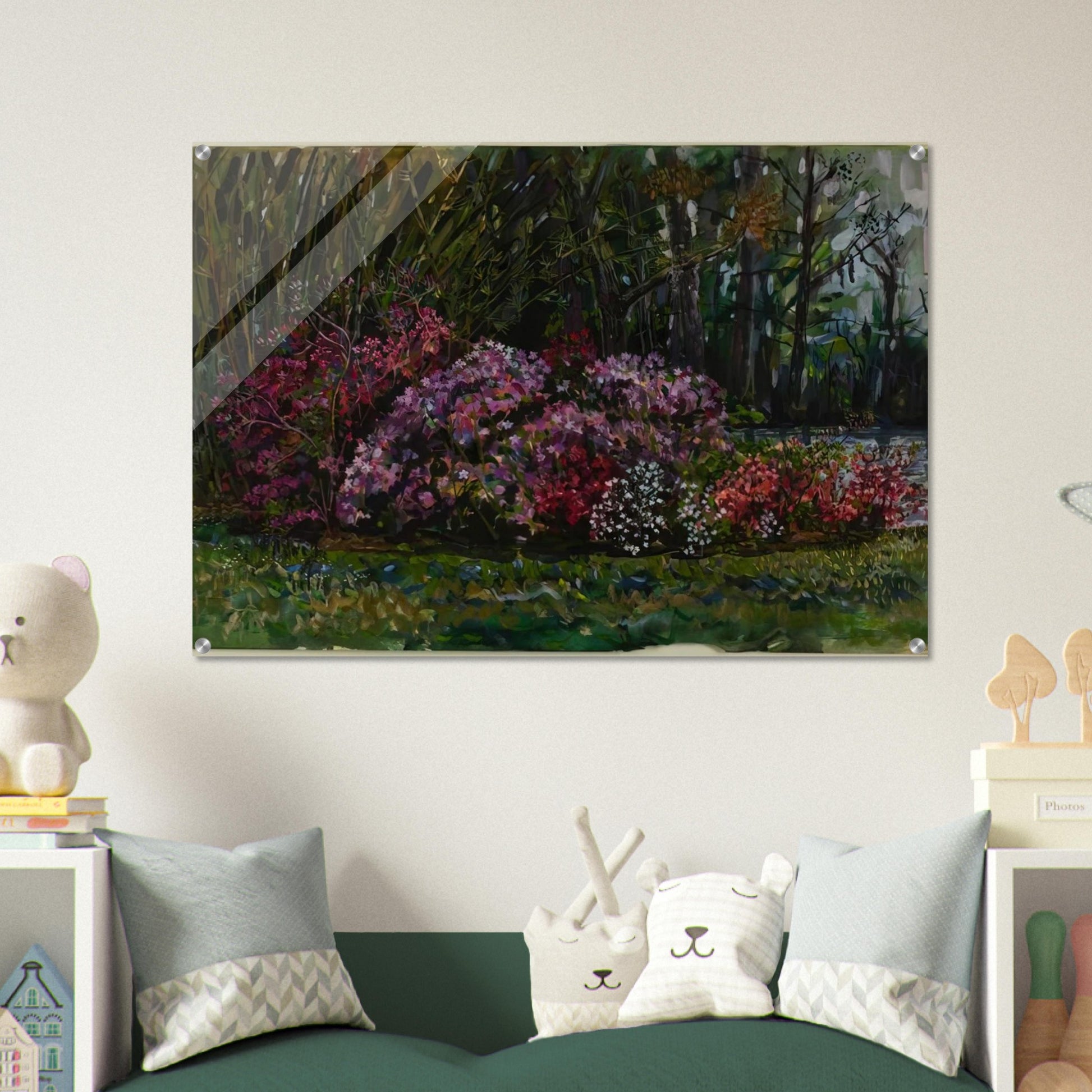 ALICIA S AZALEAS ON ST MARY S RIVER - Ivan Albright Acrylic Print - 70x100 cm / 28x40″ inches