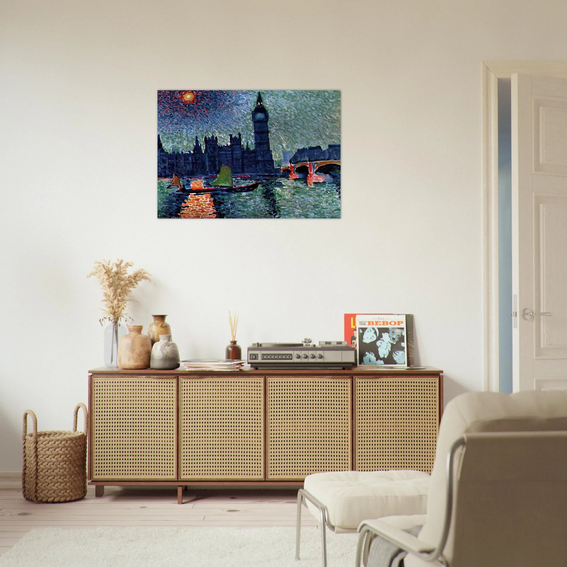 THE PALACE OF WESTMINSTER 1907 - Andre Derain Brushed Aluminum Print - 70x100 cm / 28x40 inches | Andre Derain Aluminum Print | Andre Derain Prints