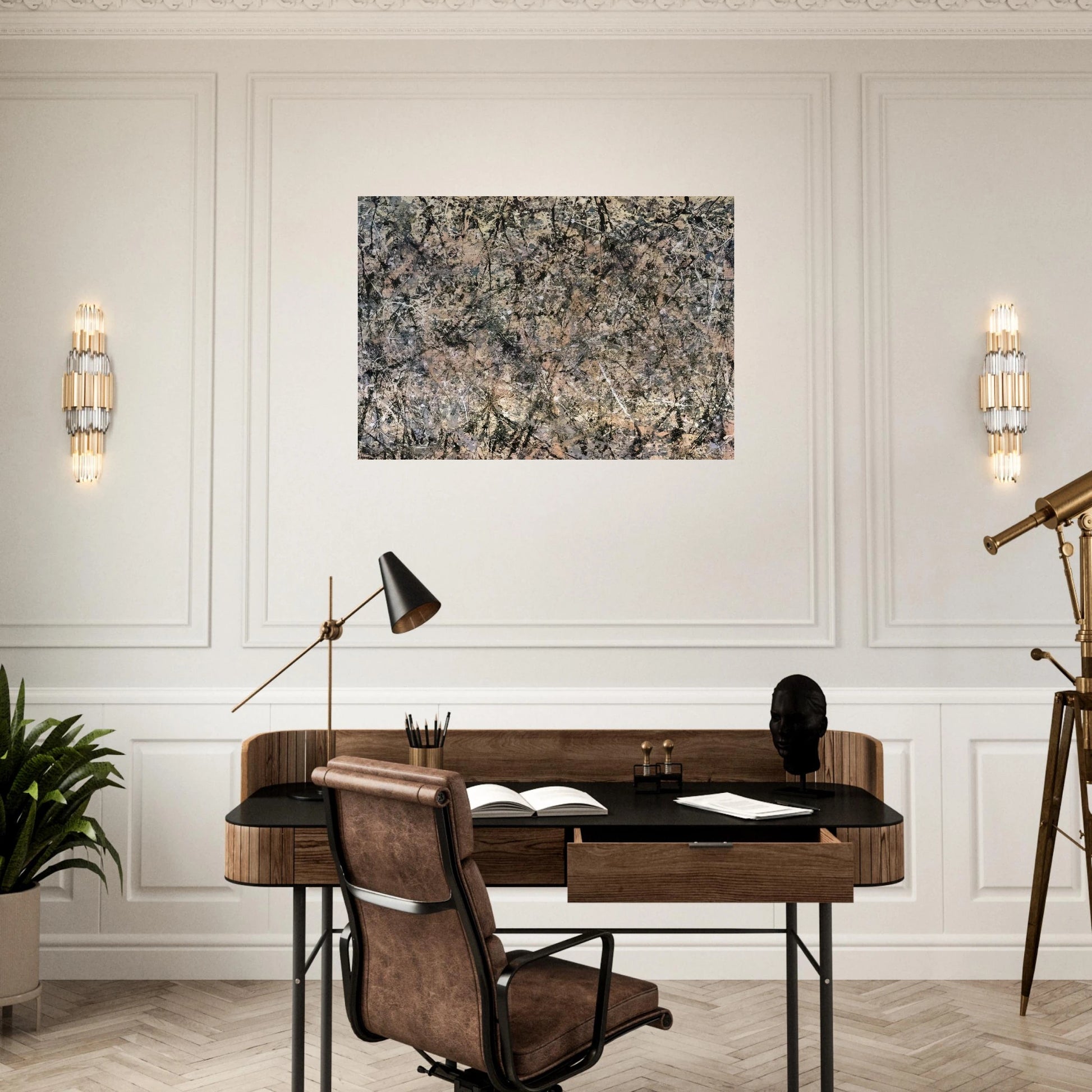 NUMBER 1 LAVENDER MIST 1950 1 - Jackson Pollock Brushed Aluminum Print - 70x100 cm / 28x40 inches | Jackson Pollock Aluminum Print | Jackson Pollock Prints
