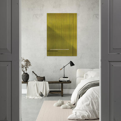 Grigio  Giallo Gray and Yellow - 1966 - Bice Lazzari Brushed Aluminum Print - 70x100 cm / 28x40 inches | Bice Lazzari Aluminum Print | Bice Lazzari Prints