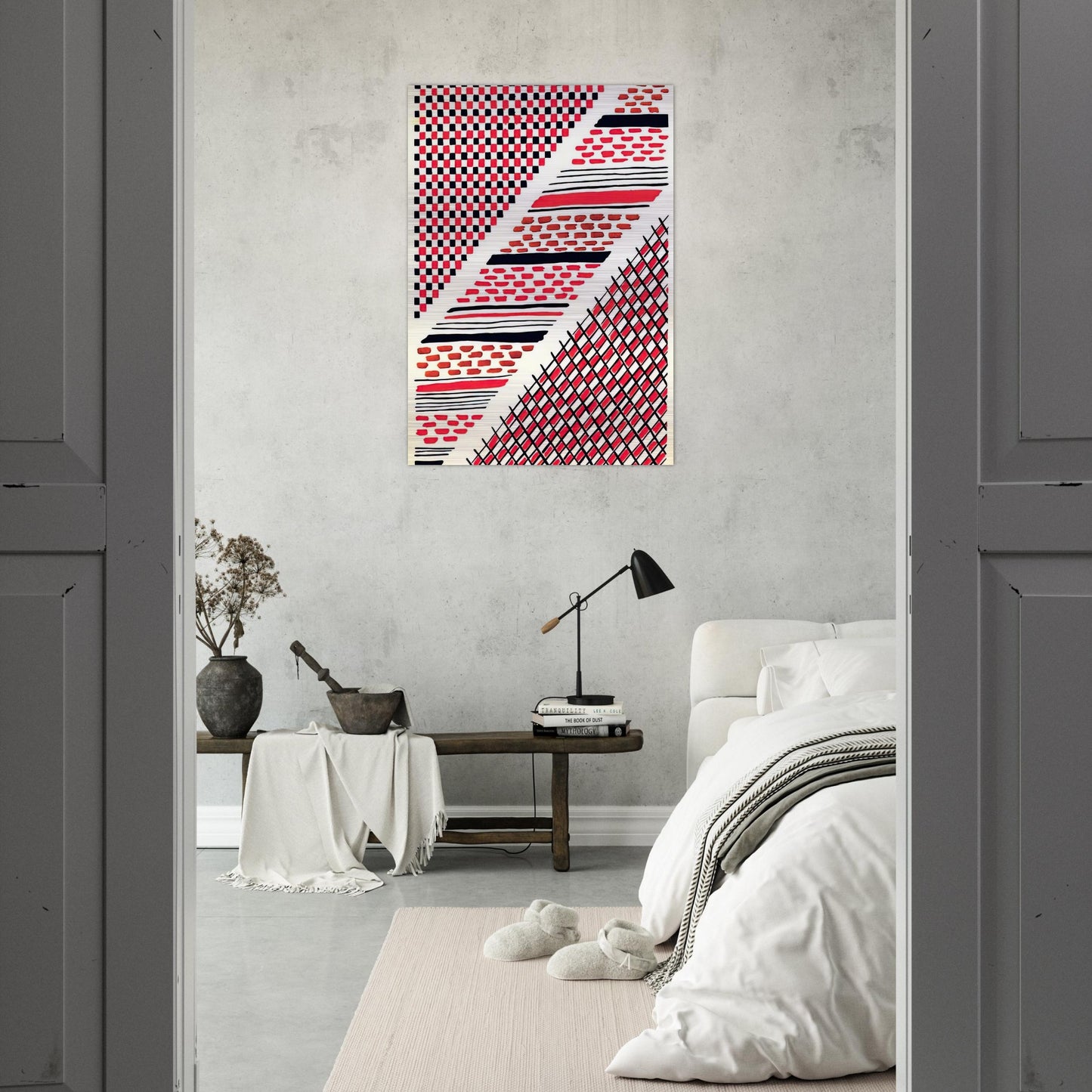COMPOSITION 13 - Sonia Delaunay Brushed Aluminum Print - 70x100 cm / 28x40 inches | Sonia Delaunay Aluminum Print | Sonia Delaunay Prints