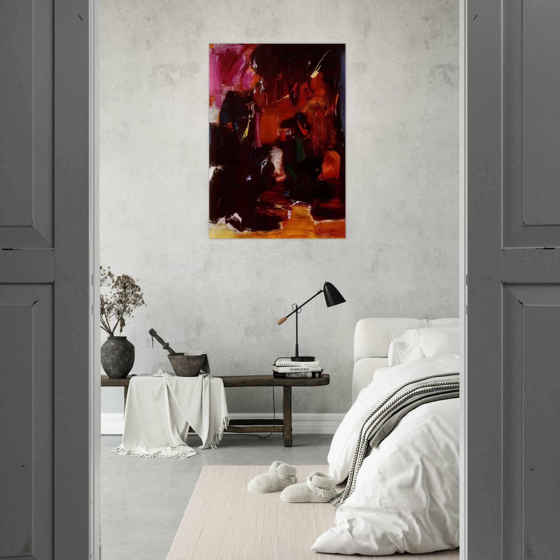 Summer Night s Bliss - Hans Hofmann Brushed Aluminum Print - 70x100 cm / 28x40 inches | Hans Hofmann Aluminum Print | Hans Hofmann Prints