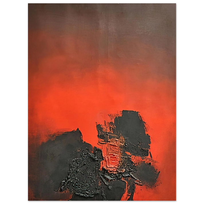Luis Feito - UNTITLED 1961 1  75x100 cm / 30x40inches Fine Art Poster