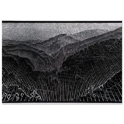 ROSSANO CALABRIA FEBRUARY 1931 1931 - MC Escher Brushed Aluminum Print - 70x100 cm / 28x40 inches | MC Escher Aluminum Print | MC Escher Prints