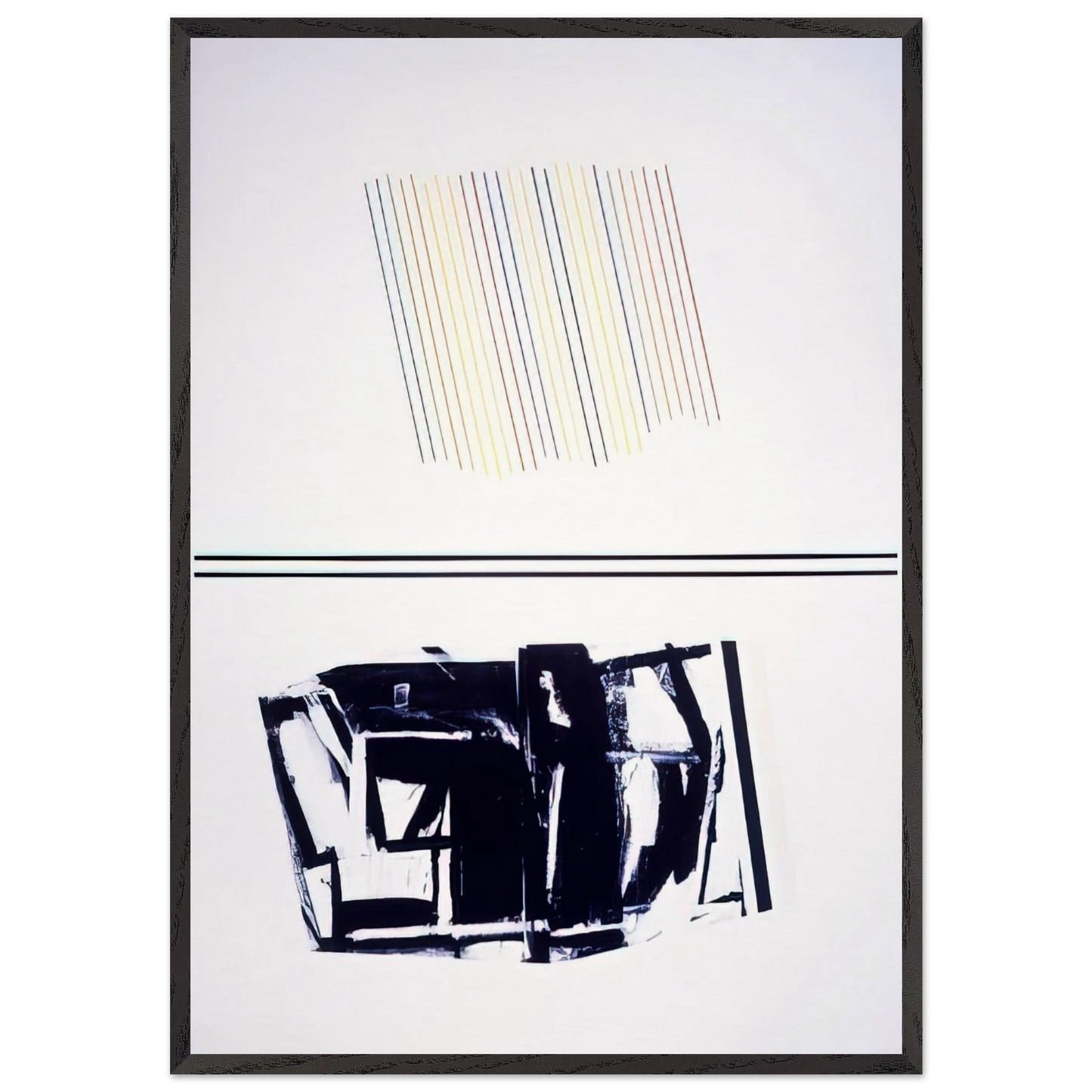 Mother Of All Paintings - 1990 - Ronnie Landfield 70x100 cm / 28x40 inches Framed Art Print – Black Wooden Frame