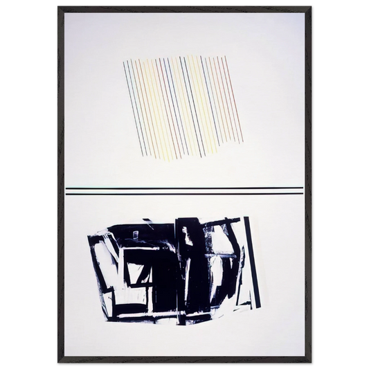 Mother Of All Paintings - 1990 - Ronnie Landfield 70x100 cm / 28x40 inches Framed Art Print – Black Wooden Frame