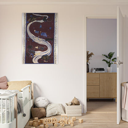 The River - figurative - Brett Whiteley Brushed Aluminum Print - 70x100 cm / 28x40 inches | Brett Whiteley Aluminum Print | Brett Whiteley Prints