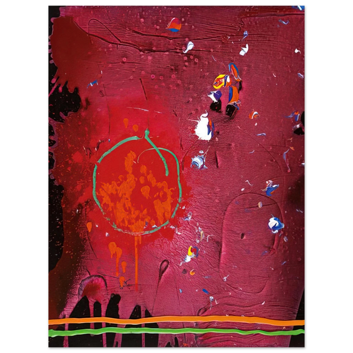 John Hoyland - One Life - 5.11.07 - 2007  75x100 cm / 30x40inches Fine Art Poster