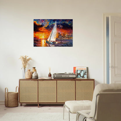 Leonid Afremov - Leonid Afremov Brushed Aluminum Print - 70x100 cm / 28x40 inches | Leonid Afremov Aluminum Print | Leonid Afremov Prints