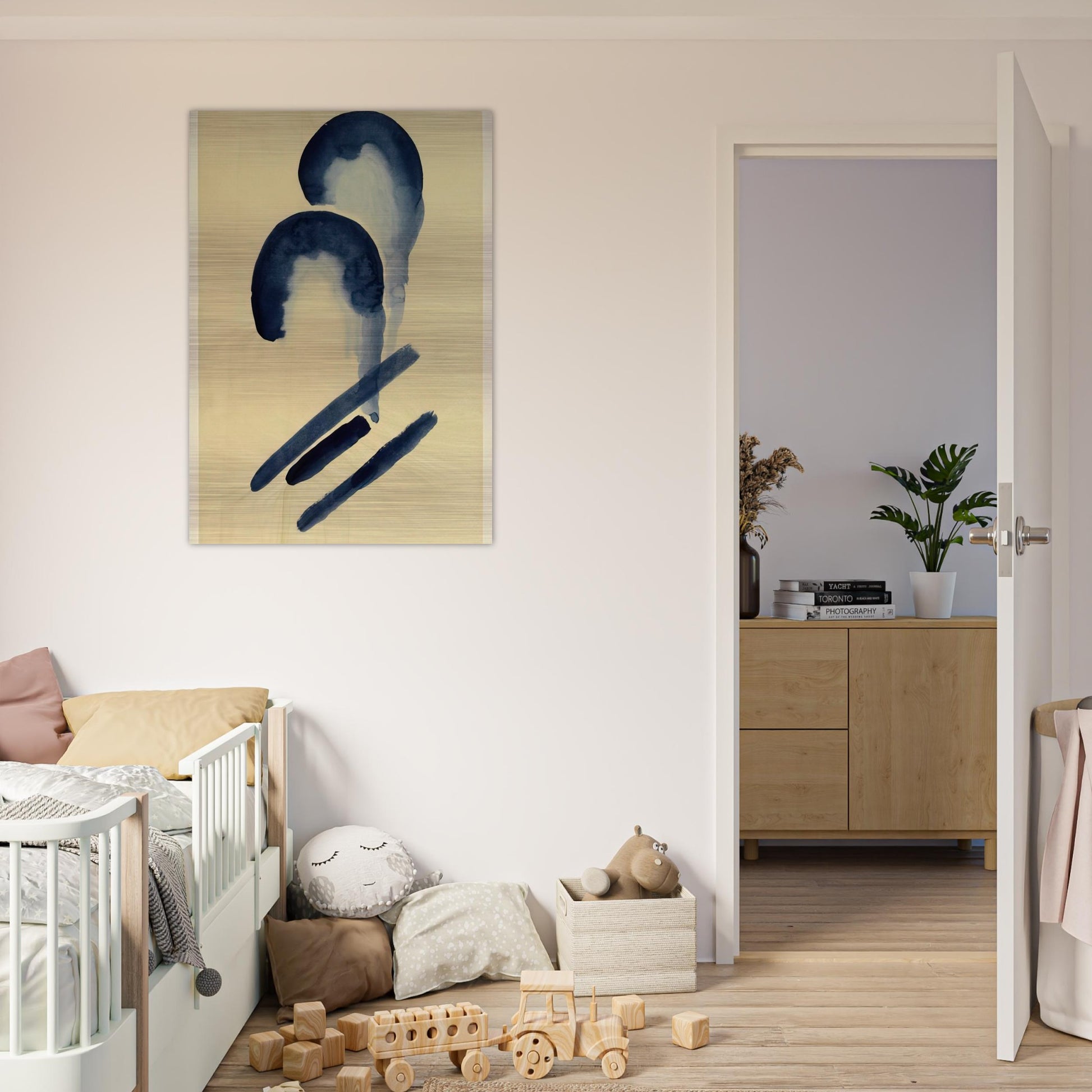 Blue-04 - Georgia O'Keeffe Brushed Aluminum Print - 70x100 cm / 28x40 inches | Georgia O'Keeffe Aluminum Print | Georgia O'Keeffe Prints