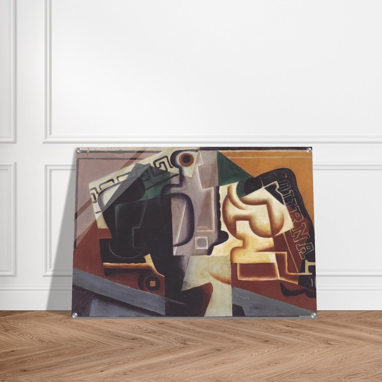 GLASS AND CARAFE 1917 - Juan Gris Acrylic Print - 70x100 cm / 28x40″ inches