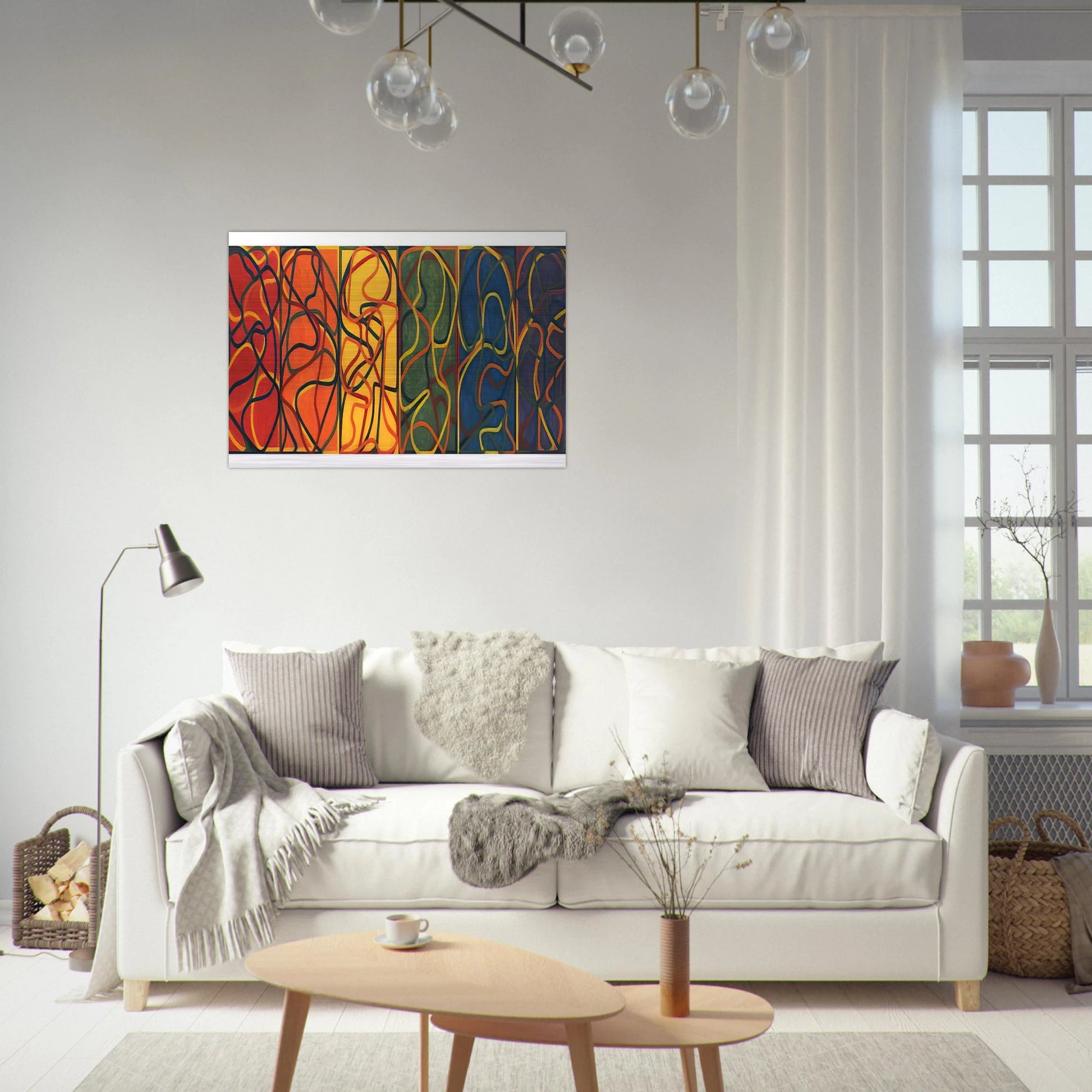The Propitious Garden of Plane Image Version One - 2005 - Brice Marden Brushed Aluminum Print - 70x100 cm / 28x40 inches | Brice Marden Aluminum Print | Brice Marden Prints