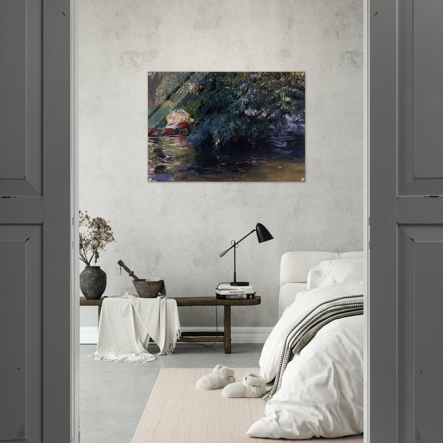 A Backwater, Calcot Mill near Reading - John Singer Sargent Acrylic Print - 70x100 cm / 28x40″ inches