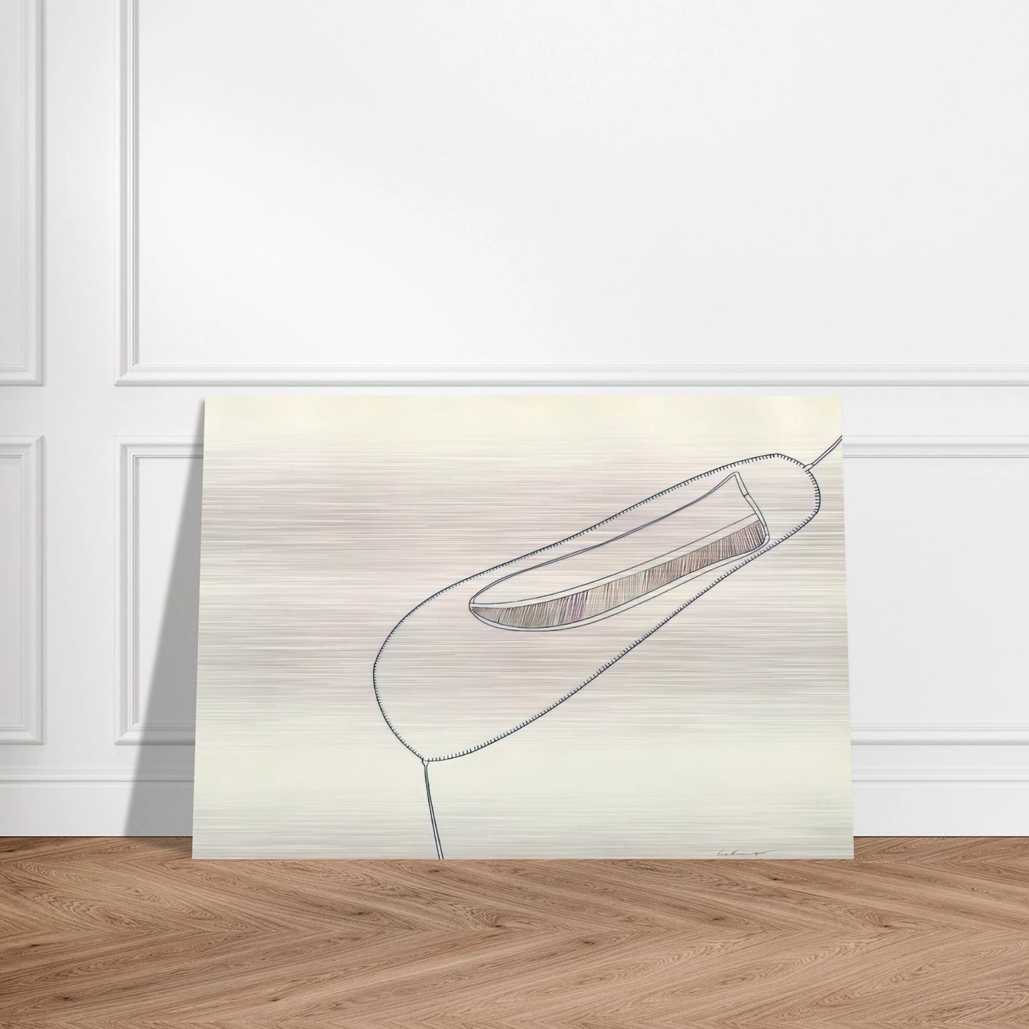 UNTITLED 1965 1 - Eva Hesse Brushed Aluminum Print - 70x100 cm / 28x40 inches | Eva Hesse Aluminum Print | Eva Hesse Prints